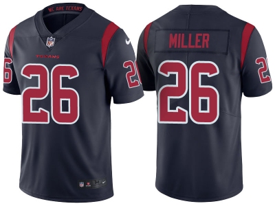 Men Houston Texans 26 Lamar Miller Navy Color Rush Limited Jersey