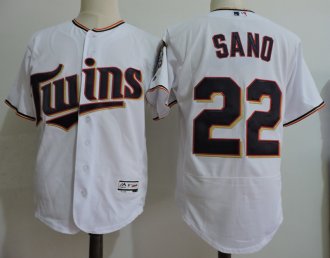 Men Minnesota Twins 22 Miguel Sano Majestic White Home Cool Base Player Jersey