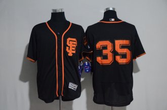 Men NEW Majestic MLB San Francisco Giants 35 Black Jersey