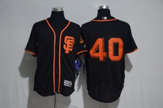 Men NEW Majestic MLB San Francisco Giants 40 Black Jersey