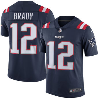 Men New England Patriots 12 Tom Brady Color Rush Limited Stitched NFL Jersey