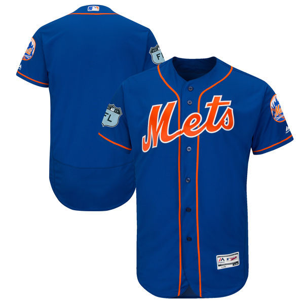 Men New York Mets Majestic Royal 2017 Spring Training Cool Base Team Jersey