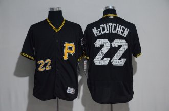 Men Pittsburgh Pirates 22 Andrew McCutchen Majestic Black 2017 Spring Training Cool Base Player Jersey