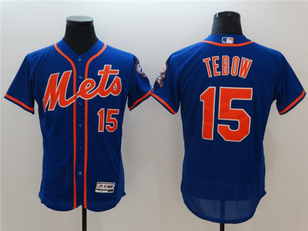 Mets 15 Tim Tebow Royal Flexbase Jersey