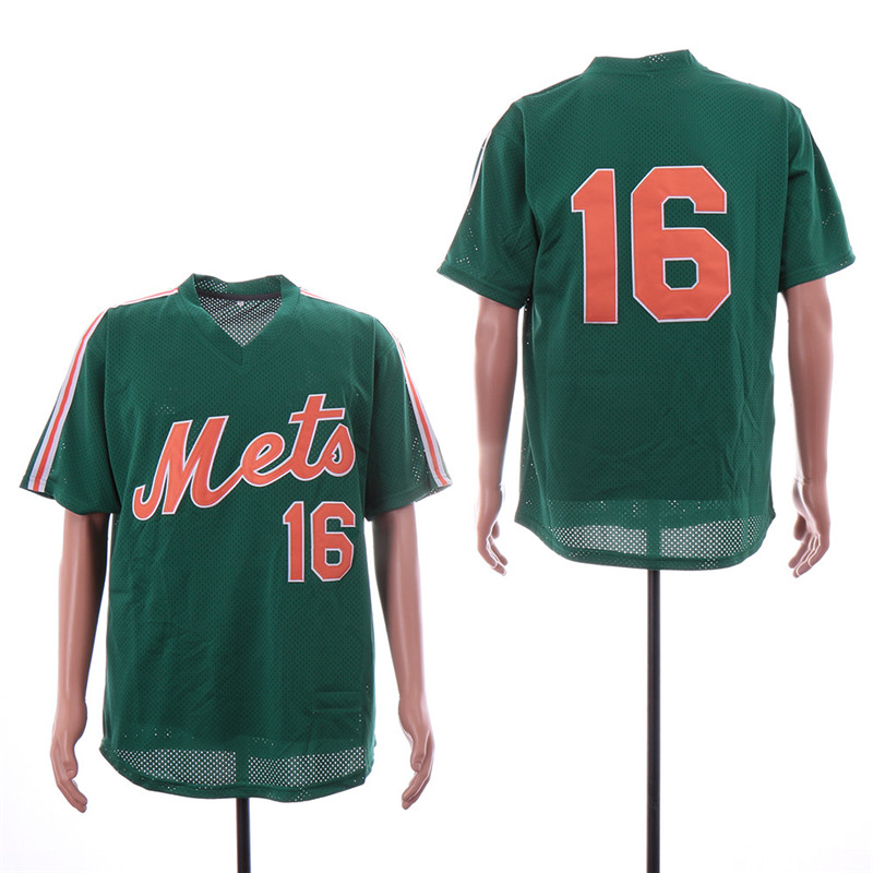 Mets 16 Dwight Gooden Green Mesh Throwback Jersey