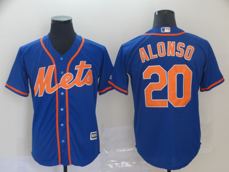 Mets 20 Pete Alonso Royal Cool Base Jersey