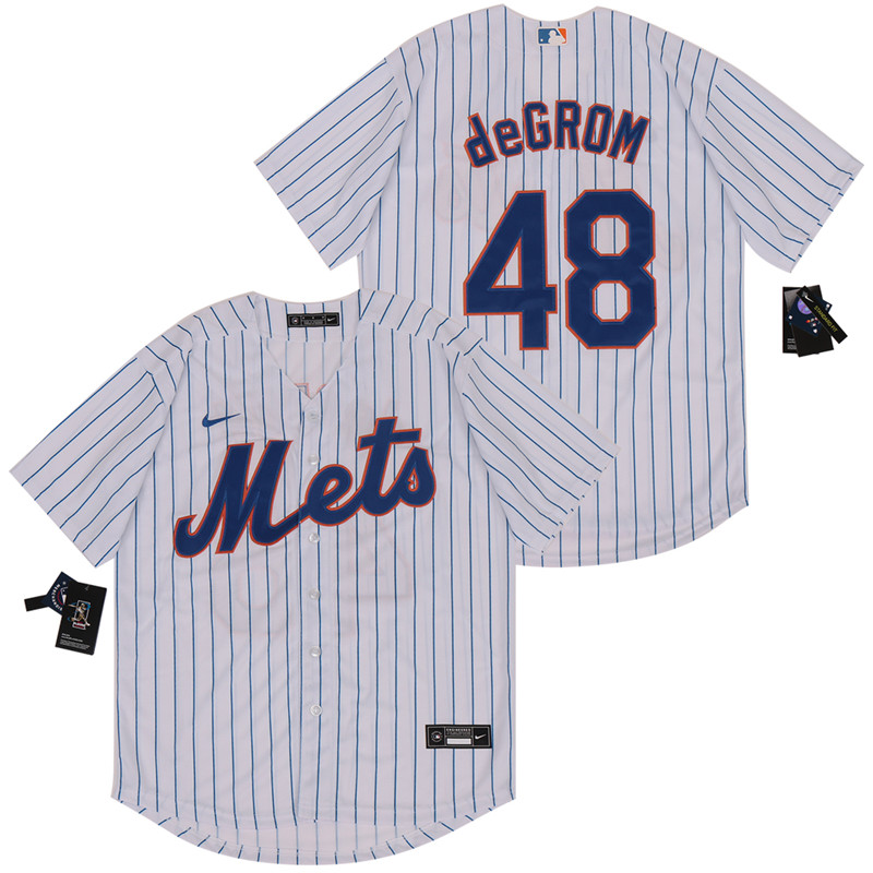 Mets 48 Jacob deGrom White 2020 Nike Cool Base Jersey