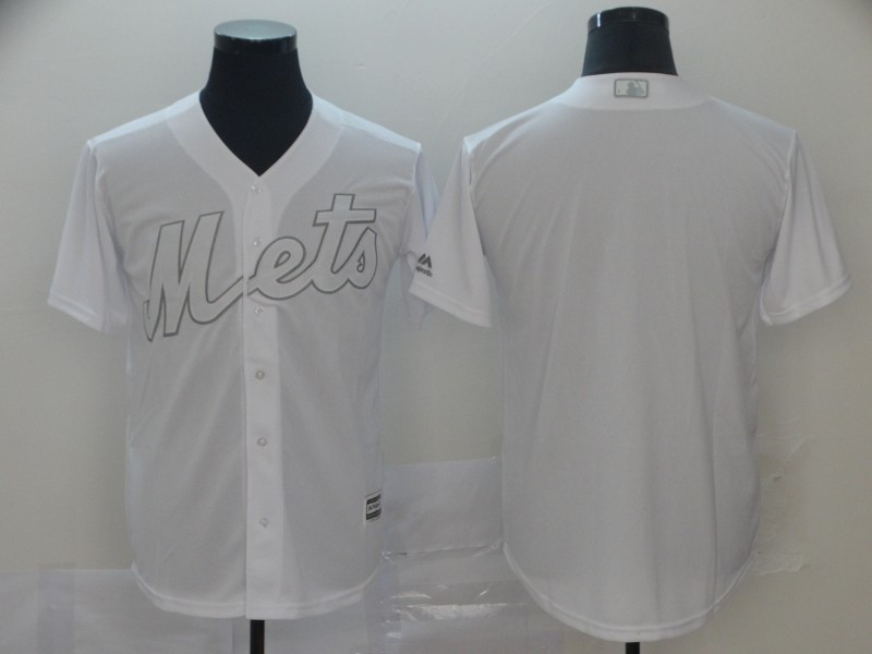 Mets Blank White 2019 Players' Weekend Player Jersey