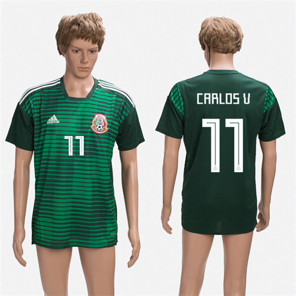 Mexico 11 CARLOS V Training 2018 FIFA World Cup Thailand Soccer Jersey