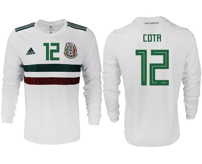 Mexico 12 COTA Away 2018 FIFA World Cup Long Sleeve Thailand Soccer Jersey