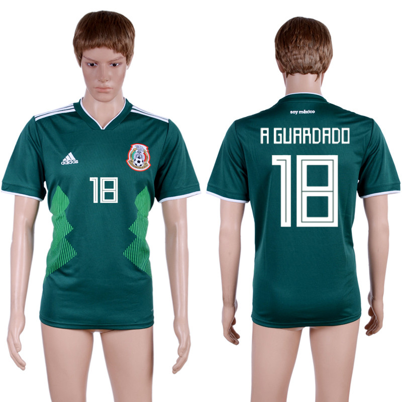 Mexico 18 R.GUARDADO Home 2018 FIFA World Cup Thailand Soccer Jersey