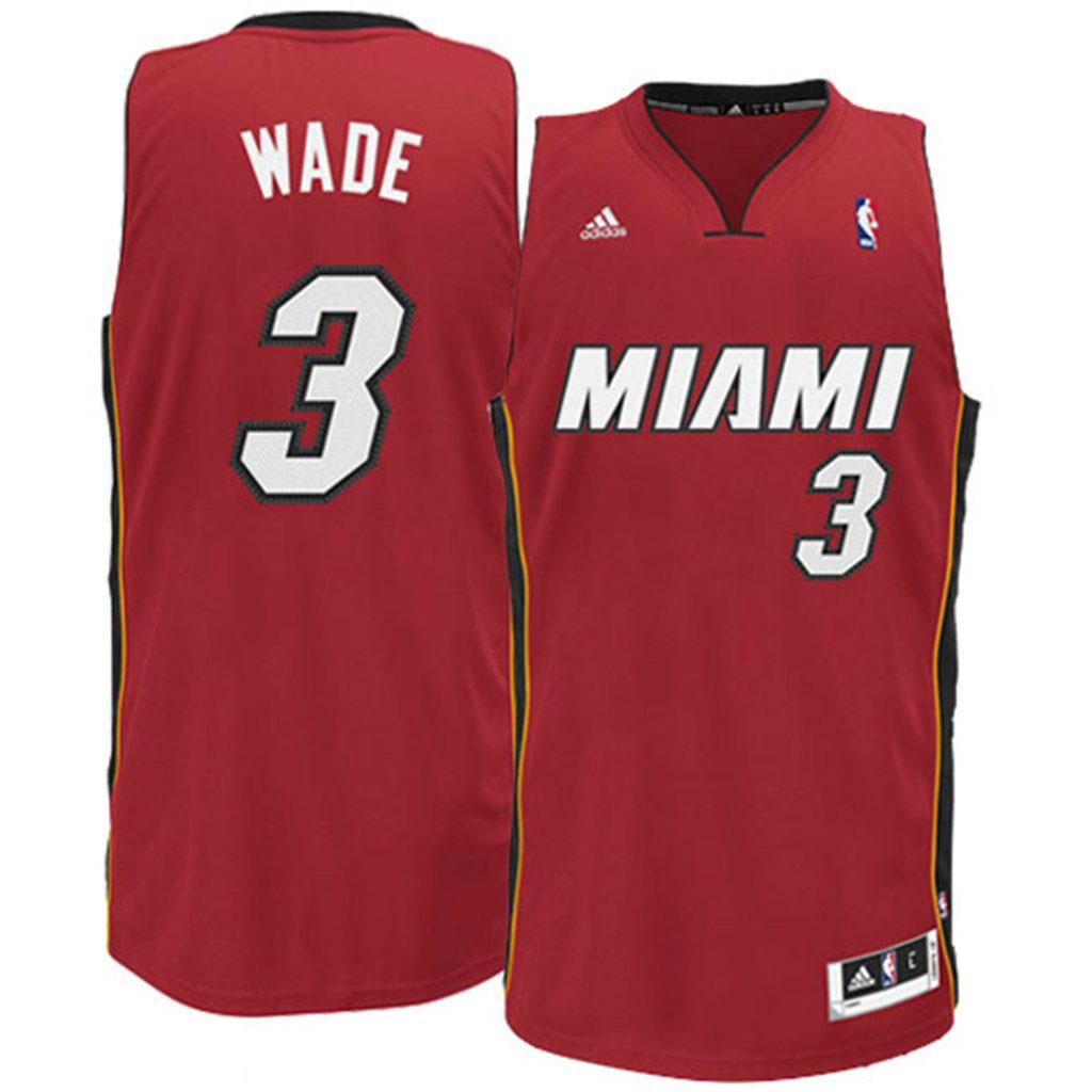 Miami Heat 3 Dwyane Wade Revolution 30 Red Swingman Jersey