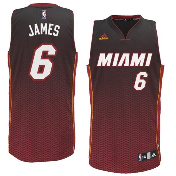Miami Heat #6 Lebron James new Resonate Fashion Swingman Jersey