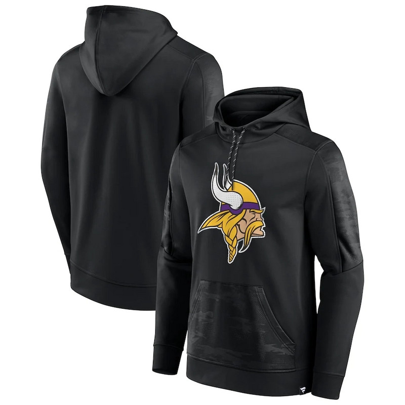 Minnesota Vikings Fanatics Branded On The Ball Pullover Hoodie Black