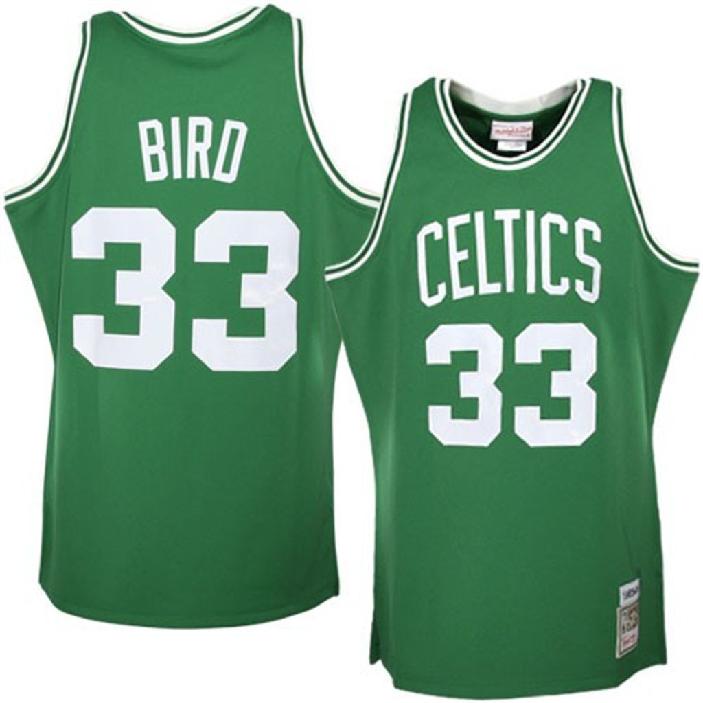 Mitchell & Ness Boston Celtics #33 Larry Bird Green Authentic Throwback Jersey