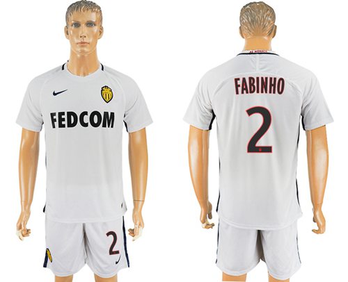 Monaco 2 Fabinho Away Soccer Club Jersey