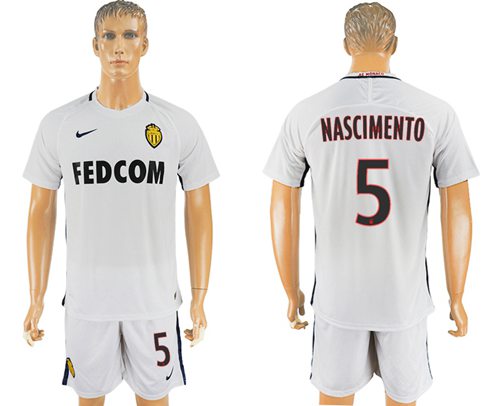 Monaco 5 Nascimento Away Soccer Club Jersey