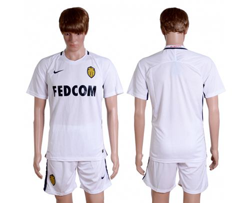 Monaco Blank Away Soccer Club Jersey