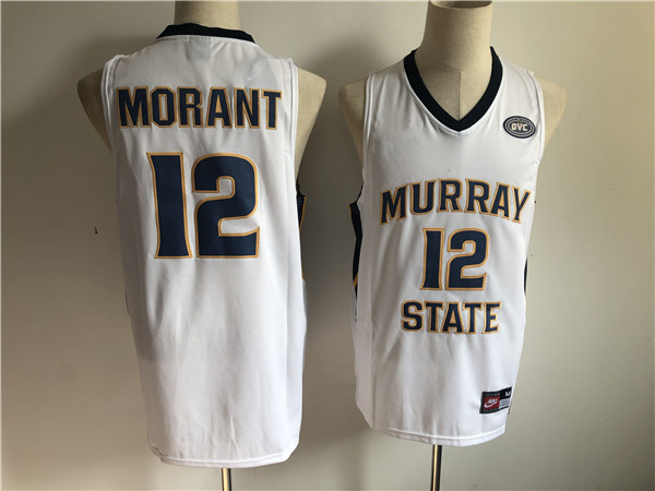 Murray State 12 Ja Morant White Nike College Basketball Jersey