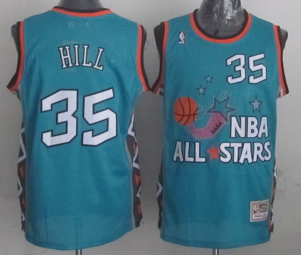 NBA 1996 All Star Game Hardwood Classics Throwback Swingma Orlando Magic 35 Grant Hill Jersey