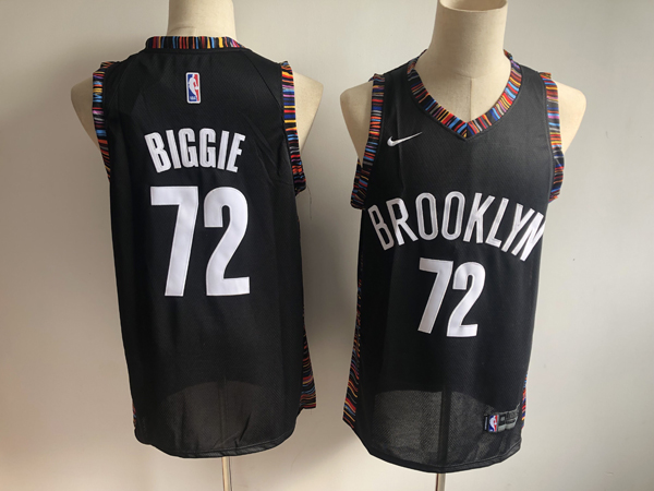 NBA Brooklyn Nets 72 Biggie Black City Edition  Swingman Jersey
