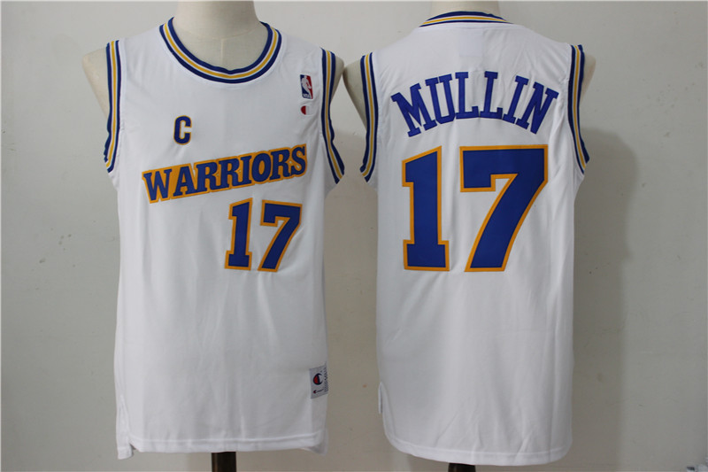 NBA Golden State Warriors 17 Chris Mullin Soul Swingman White Jersey