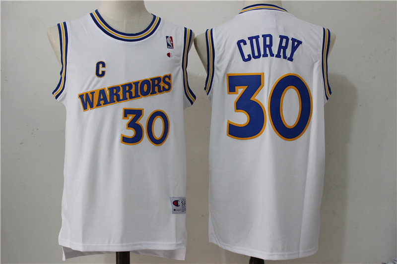 NBA Golden State Warriors 30 Stephen Curry Soul Swingman White Jersey
