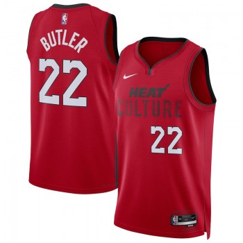 NBA Heat 22 Butler Red 2024 City Nike Jersey