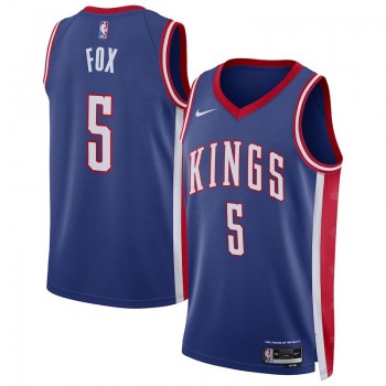 NBA Kings 5 De'Aaron Fox Purple 2024 City Nike Jersey