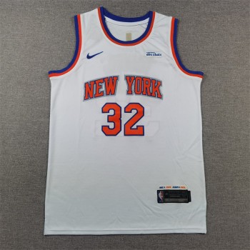 NBA Knicks 32 Karl Anthony Towns White Nike Jersey