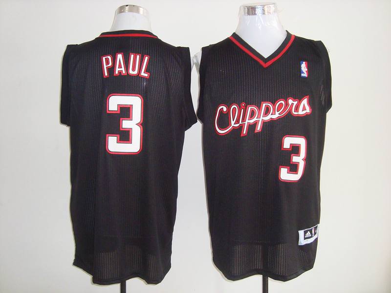 NBA Los Angeles Clippers 3 Chris Paul Authentic Black Jersey