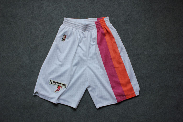 NBA Miami Hear Floridians ABA Throwback White Rainbow Short