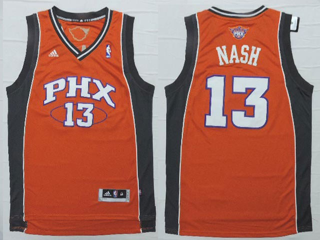 NBA Phoenix Suns 13 Steve Nash New Rev30 Swingman Throwback orange Jersey