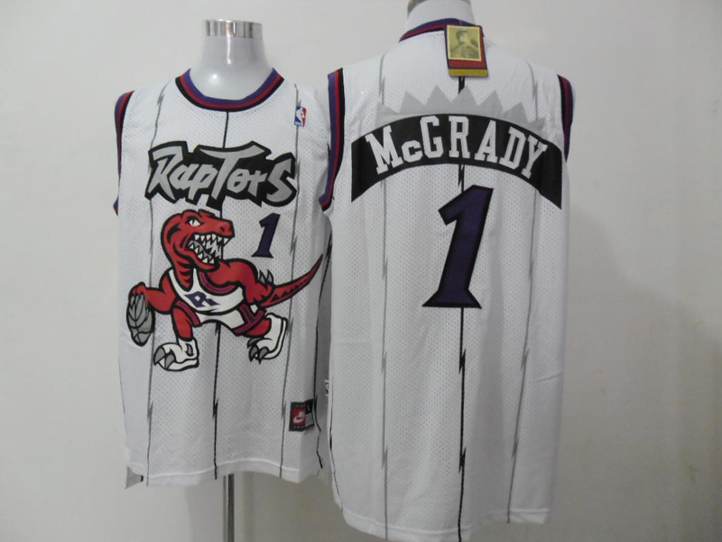 NBA Toronto Raptors 1 Tracy McGrady New Rev30 Swingman Soul Throwback White Jersey