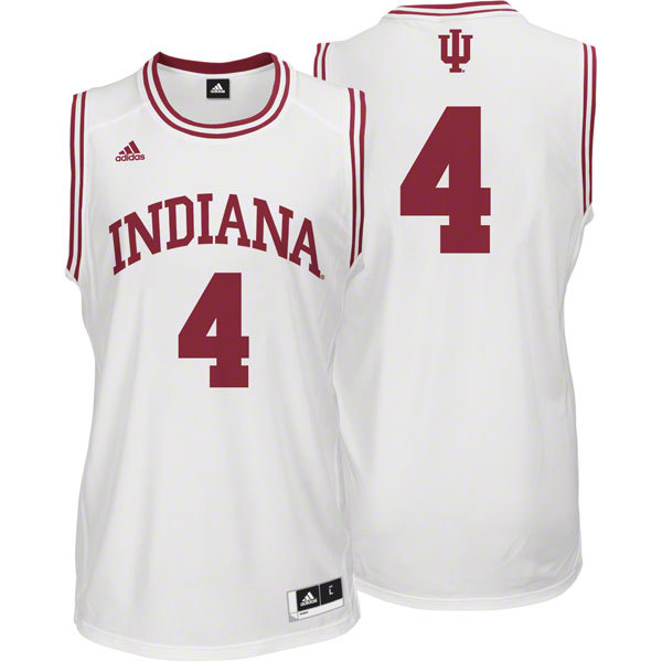 NCAA  Indiana Hoosiers 4 Victor Oladipo White College Basketball Jersey