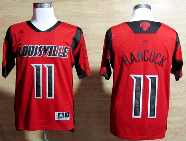 NCAA  Louisville Cardinals 11 Luke Hancock Red College Basketball Jersey