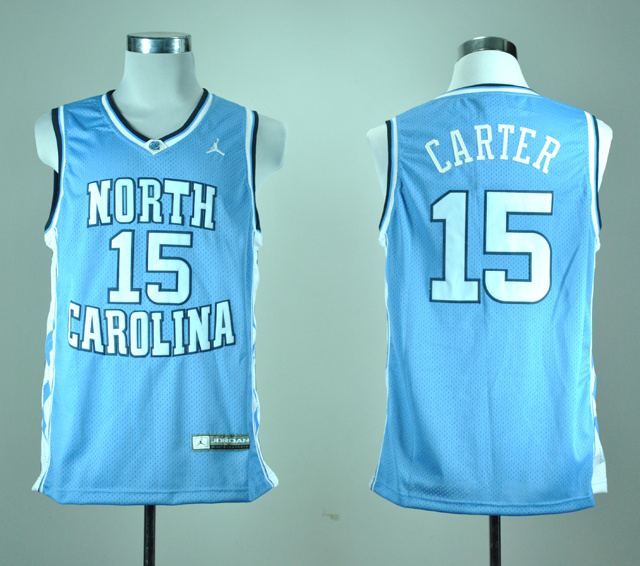 NCAA North Carolina Tar Heels 15 Vince Carter Blue College Basketball Jersey