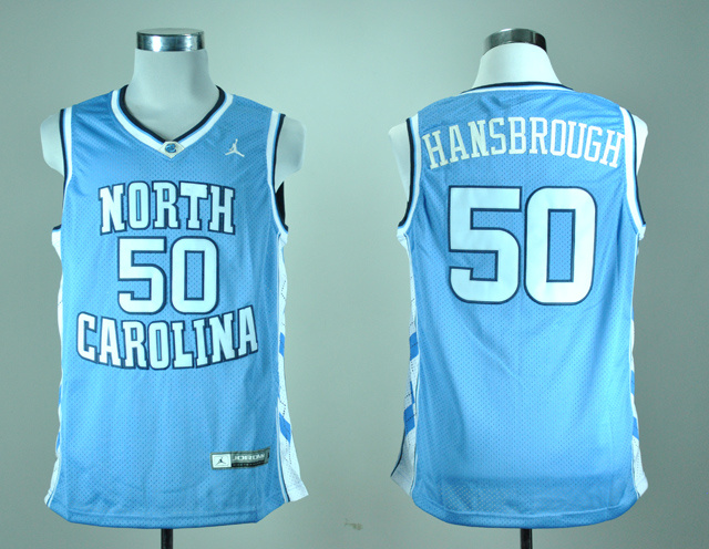 NCAA North Carolina Tar Heels 50 Tyler Hansbrough Blue College Basketball Jersey