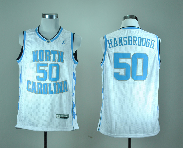 NCAA North Carolina Tar Heels 50 Tyler Hansbrough White College Basketball Jersey
