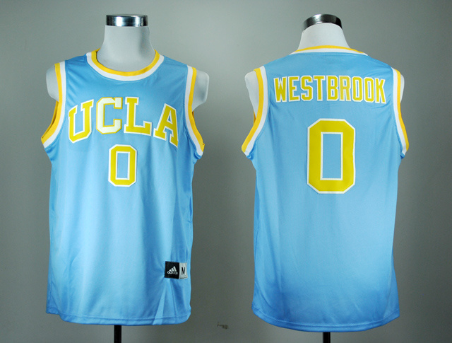 NCAA UCLA Bruins 0 Russell Westbrook Blue College Basketball Jersey