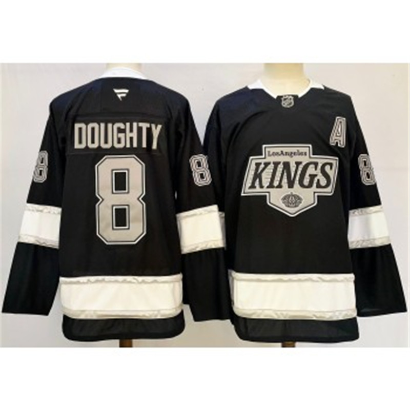 NHL Kings 8 Drew Doughty Black 2024 New Fanatics Jersey
