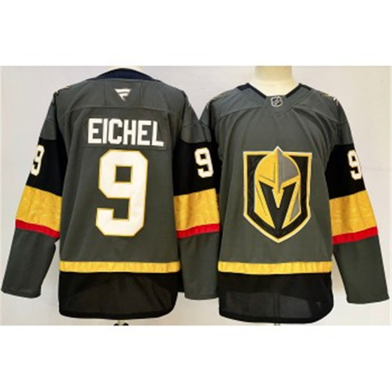 NHL Knights 9 Eichel Grey 2024 New Fanatics Jersey