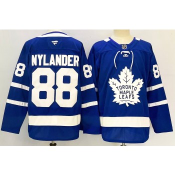 NHL Leafs 88 William Nylander Blue 2024 New Jersey