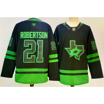 NHL Stars 21 Jason Robertson Black 2024 New Jersey