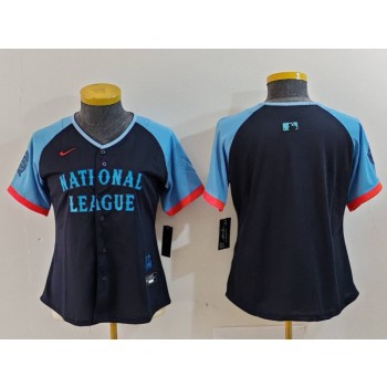 National League Blank Black 2024 All Star Nike Cool Base Women Jersey