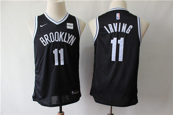 Nets 11 Kyrie Irving Black Youth Nike Swingman Jersey