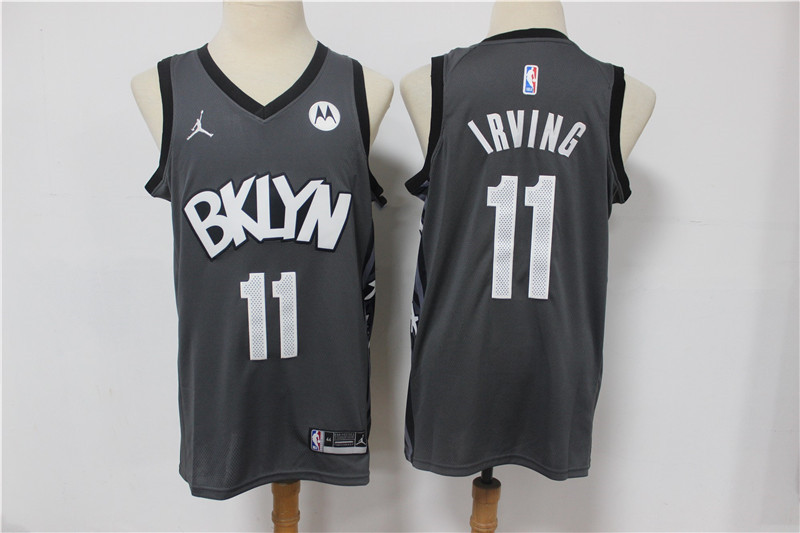 Nets 11 Kyrie Irving Dark Gray 2021 Swingman Jersey