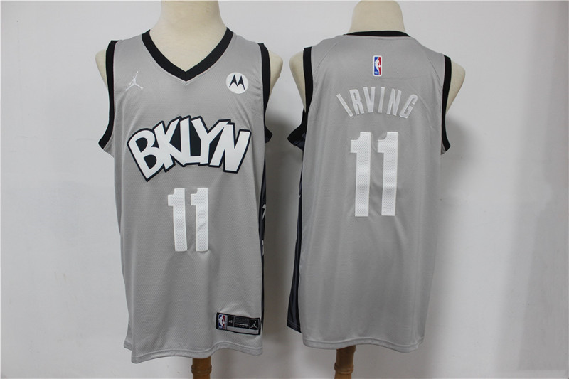 Nets 11 Kyrie Irving Gray 2021 Swingman Jersey