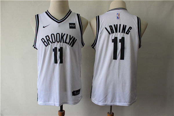 Nets 11 Kyrie Irving White Youth Nike Swingman Jersey