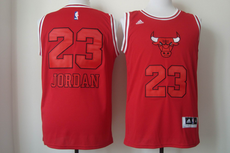 New  NBA Chicago Bulls 23 Michael Jordan New Revolution 30 Swingman Red Jersey